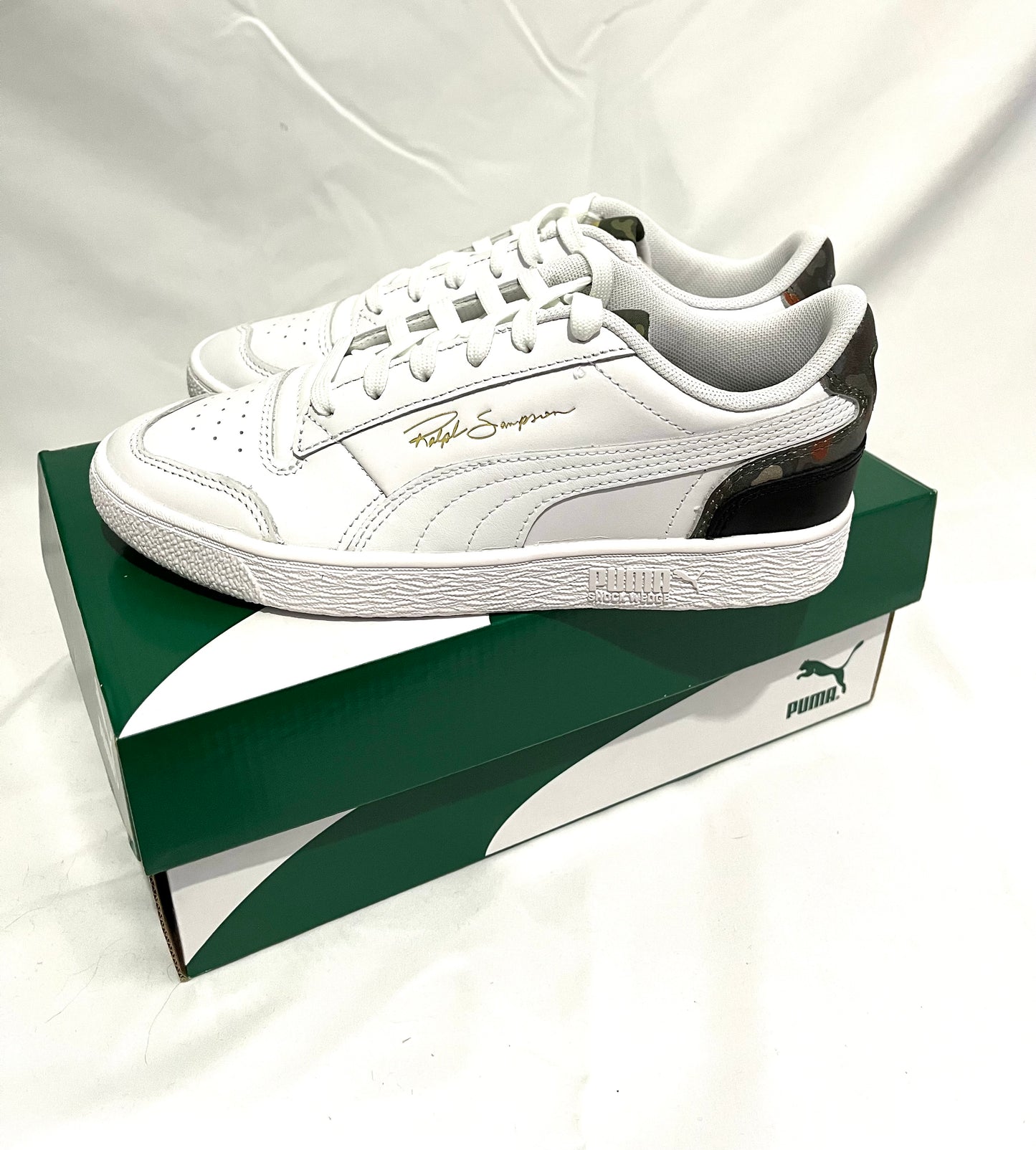 Puma Ralph Sampson white trainers