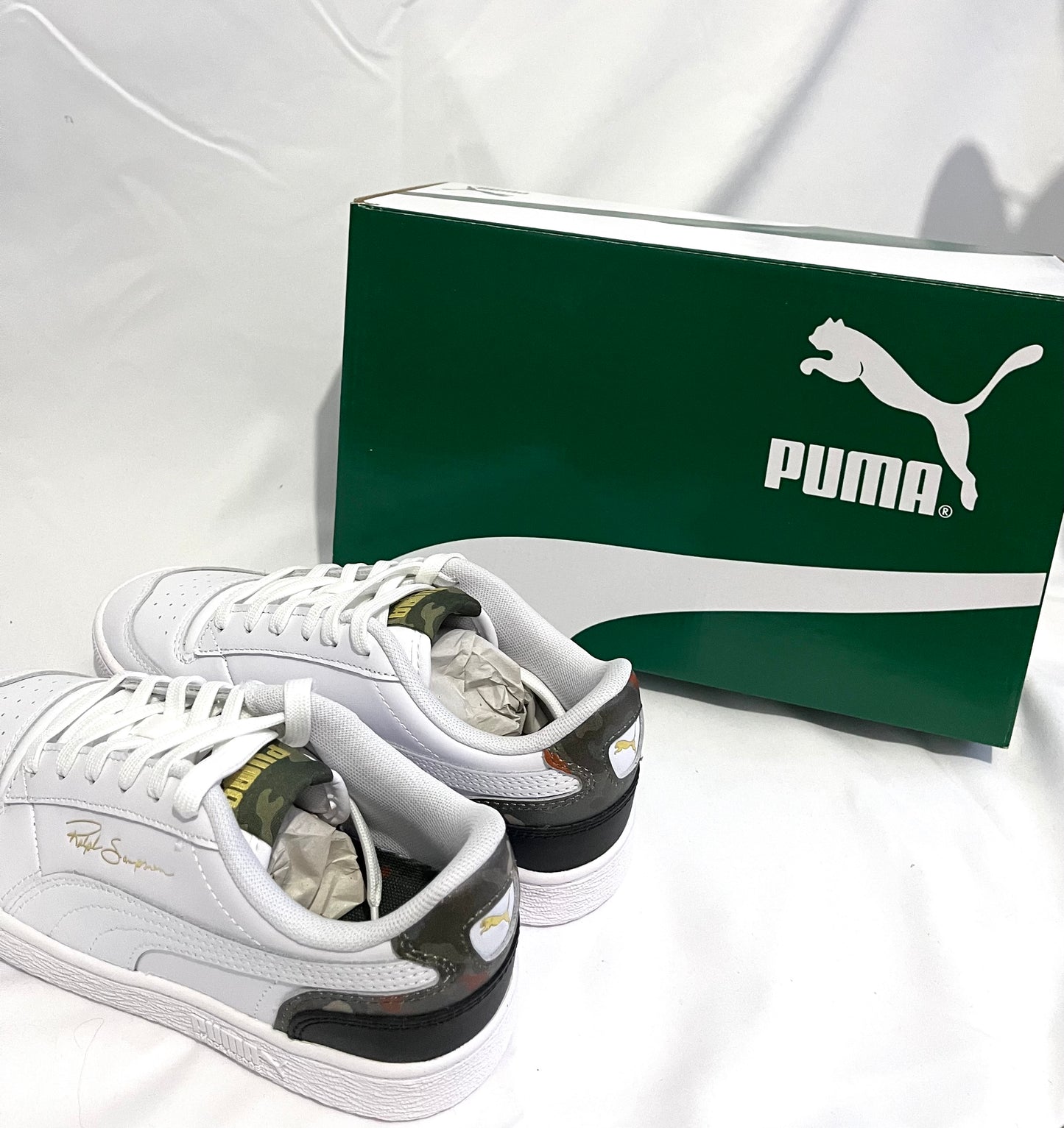 Puma Ralph Sampson white trainers